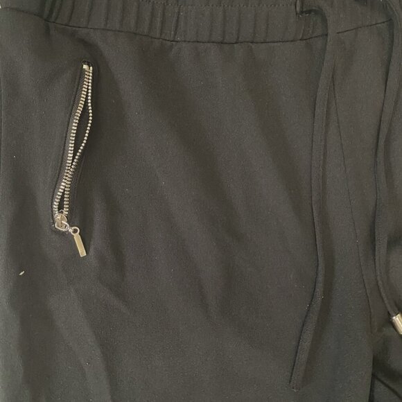 Retrology Black Zip Jogger Pants | Size XL - Picture 4 of 9